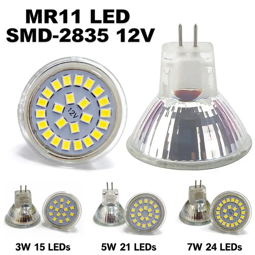 Mr11 gu4 12v led 7w - 3w, 5w